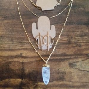Zen Crystal Necklace/Earrings